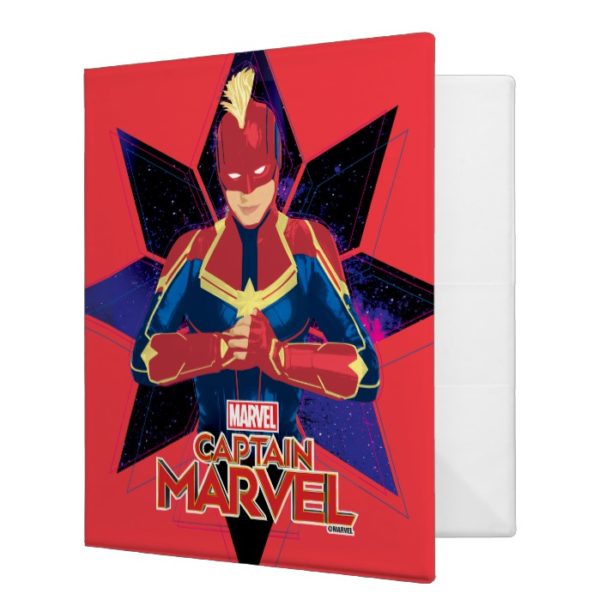 Captain Marvel | Galactic Star Character Graphic 3 Ring Binder