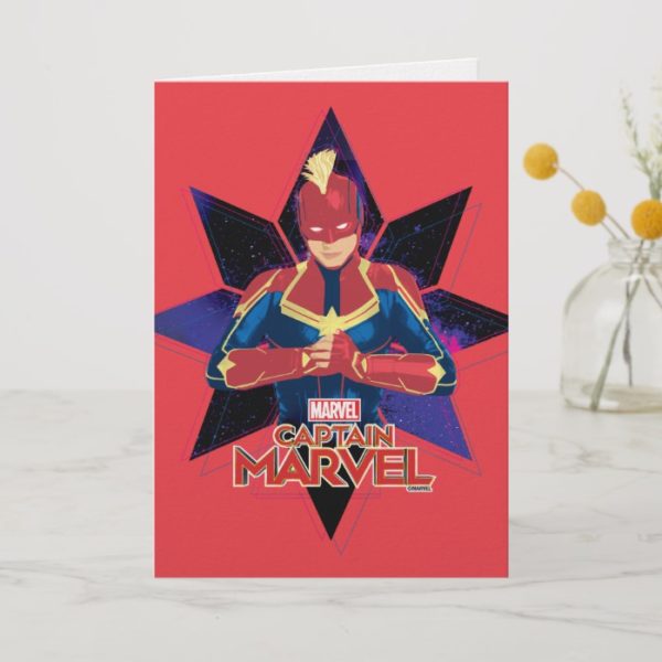 Captain Marvel | Galactic Star Character Graphic Card
