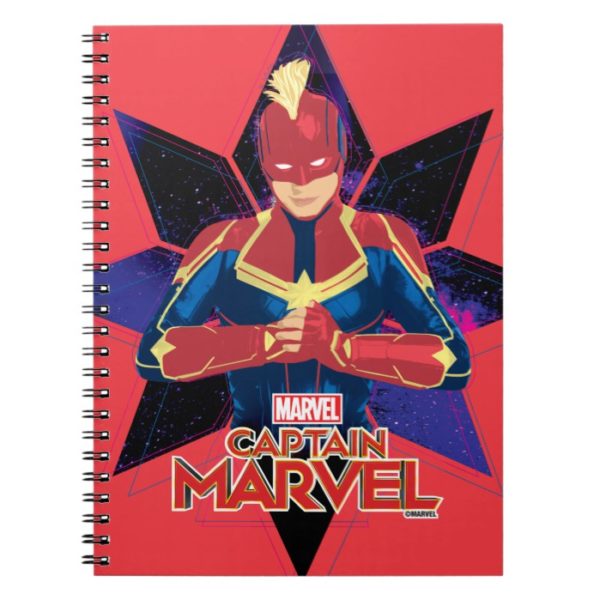 Captain Marvel | Galactic Star Character Graphic Notebook
