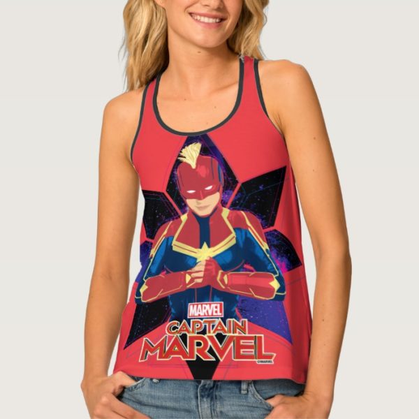Captain Marvel | Galactic Star Character Graphic Tank Top