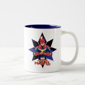 Captain Marvel | Galactic Star Character Graphic Two-Tone Coffee Mug