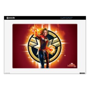 Captain Marvel | Glowing Photon Energy 15" Laptop Decal
