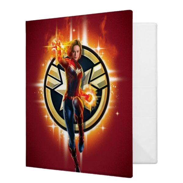 Captain Marvel | Glowing Photon Energy 3 Ring Binder