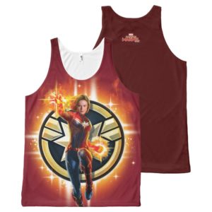 Captain Marvel | Glowing Photon Energy All-Over-Print Tank Top