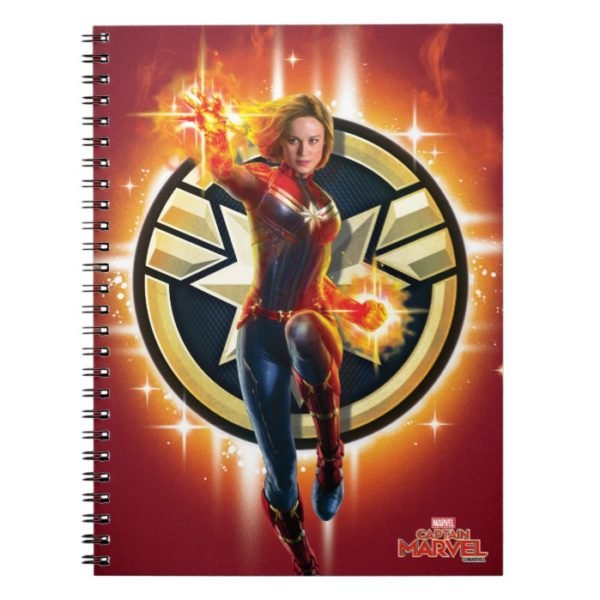 Captain Marvel | Glowing Photon Energy Notebook