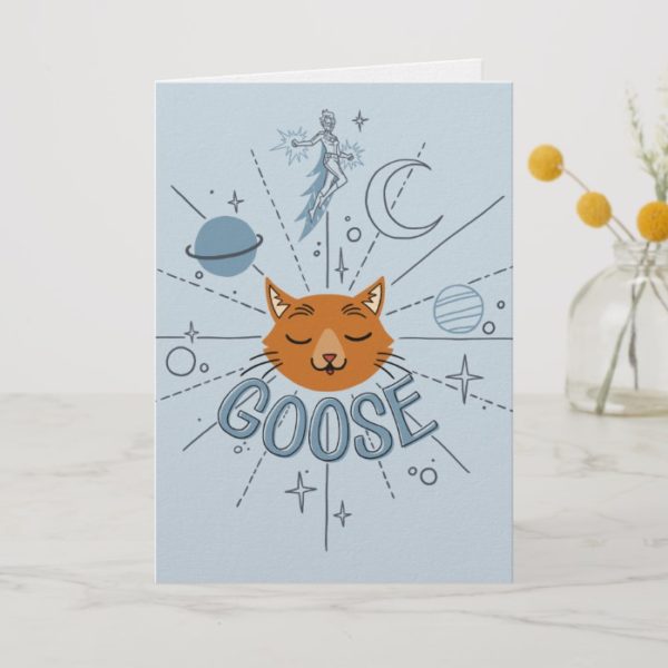 Captain Marvel | Goose In Space Illustration Card
