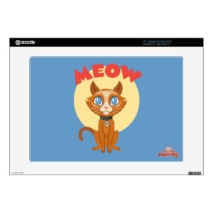 Captain Marvel | Goose "Meow" Illustration 15" Laptop Decal