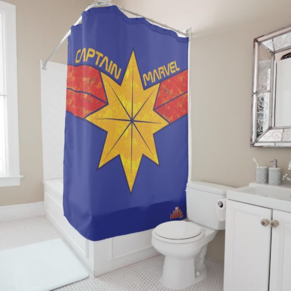 Captain Marvel | Hala Star Symbol Shower Curtain