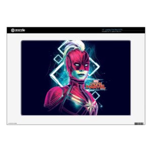 Captain Marvel | High Tech Glowing Character Art 15" Laptop Decal
