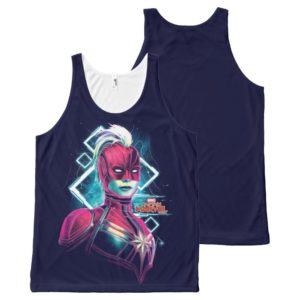 Captain Marvel | High Tech Glowing Character Art All-Over-Print Tank Top