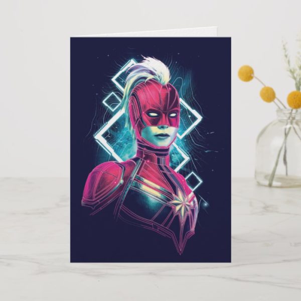 Captain Marvel | High Tech Glowing Character Art Card
