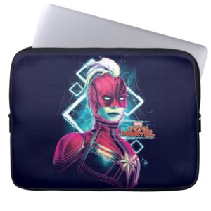 Captain Marvel | High Tech Glowing Character Art Computer Sleeve