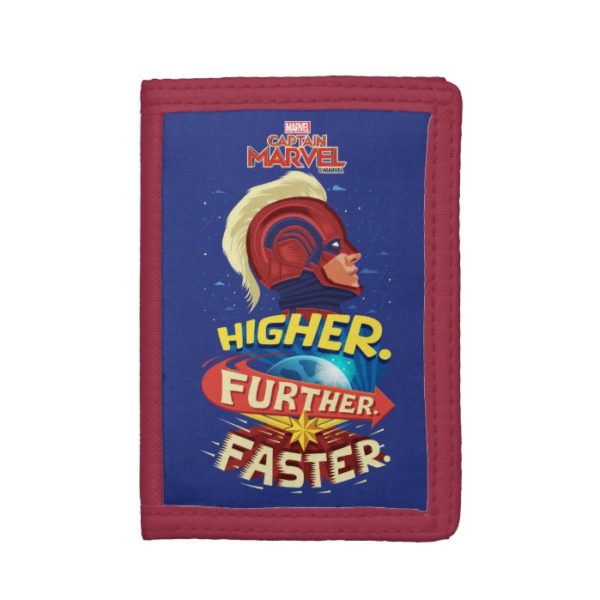 Captain Marvel | Higher, Further, Faster Trifold Wallet