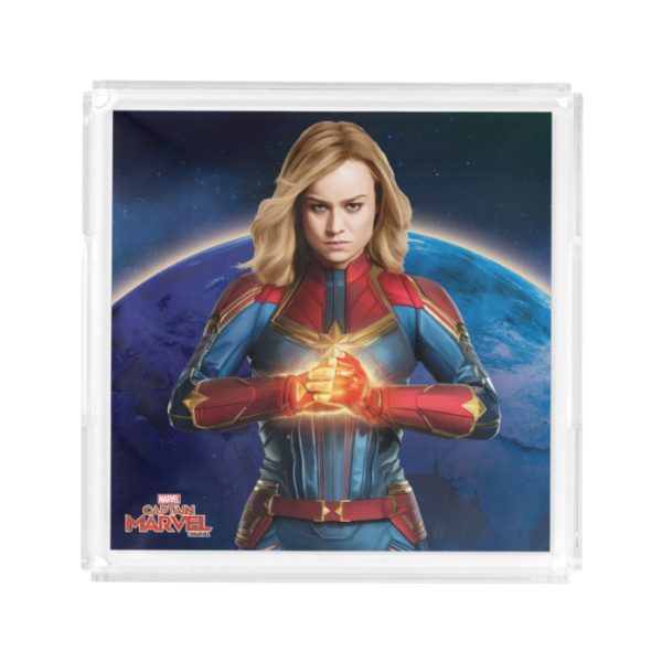Captain Marvel | Holding Fist Character Art Acrylic Tray