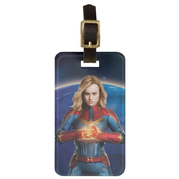 Captain Marvel | Holding Fist Character Art Bag Tag
