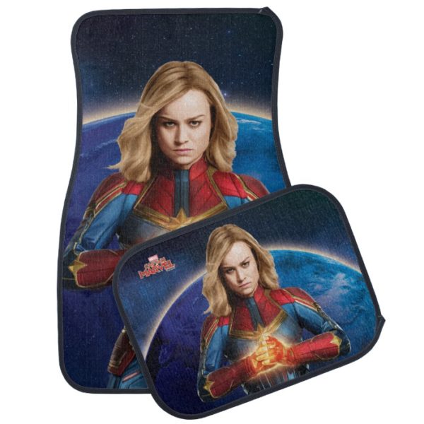 Captain Marvel | Holding Fist Character Art Car Floor Mat