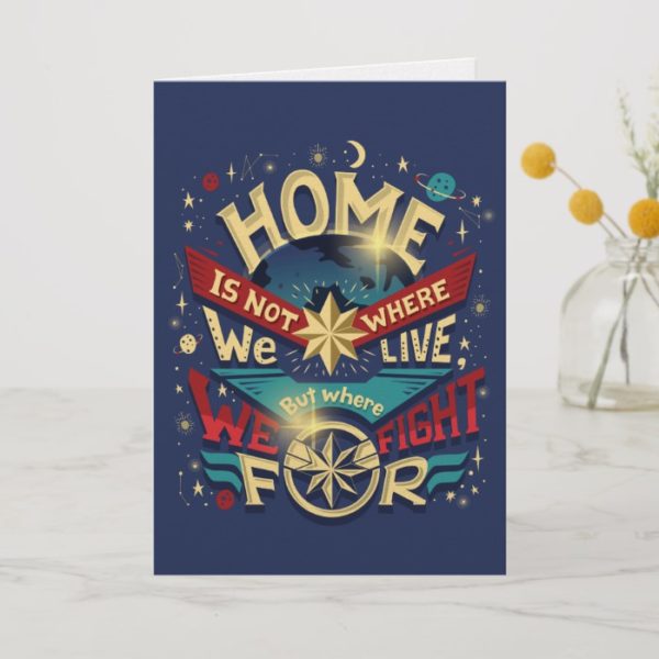 Captain Marvel | Home Is Not Where We Live Card