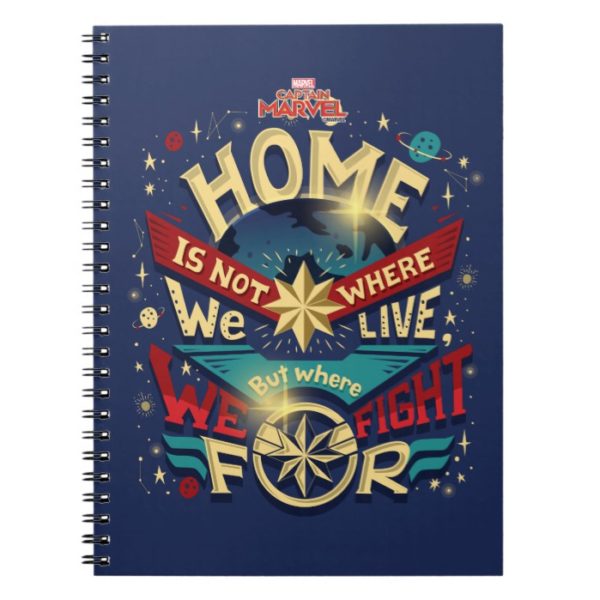 Captain Marvel | Home Is Not Where We Live Notebook