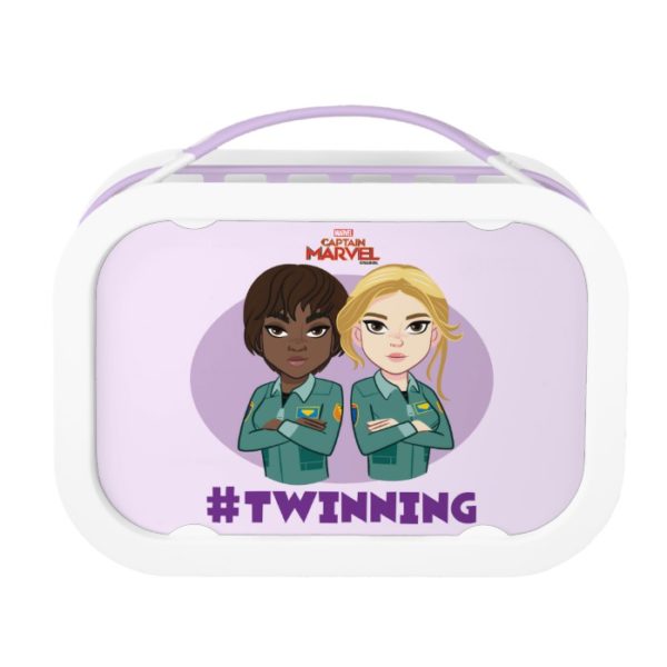 Captain Marvel | Maria & Carol #Twinning Cartoon Lunch Box