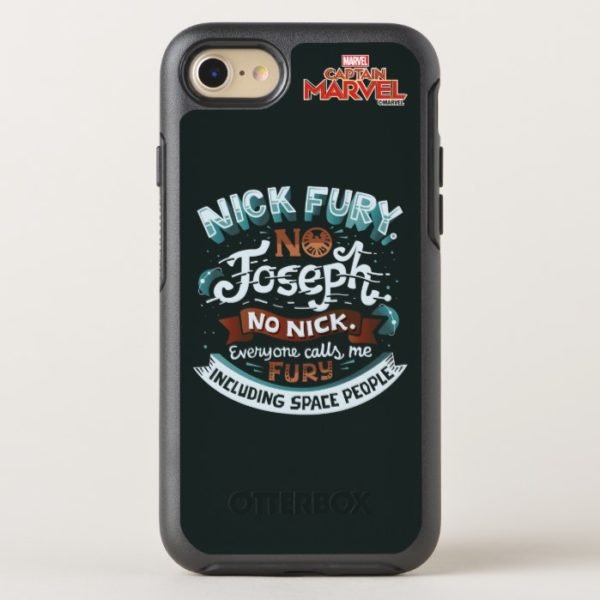Captain Marvel | Nick Fury Typography OtterBox iPhone Case
