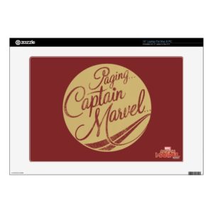 Captain Marvel | Paging Captain Marvel Emblem 15" Laptop Decal