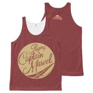 Captain Marvel | Paging Captain Marvel Emblem All-Over-Print Tank Top