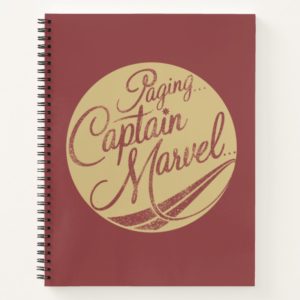 Captain Marvel | Paging Captain Marvel Emblem Notebook