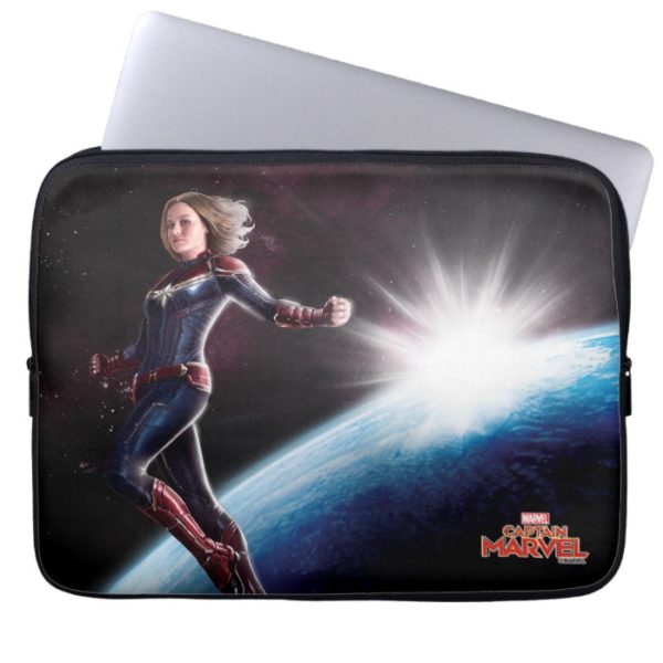 Captain Marvel | Protecting The Planet Computer Sleeve