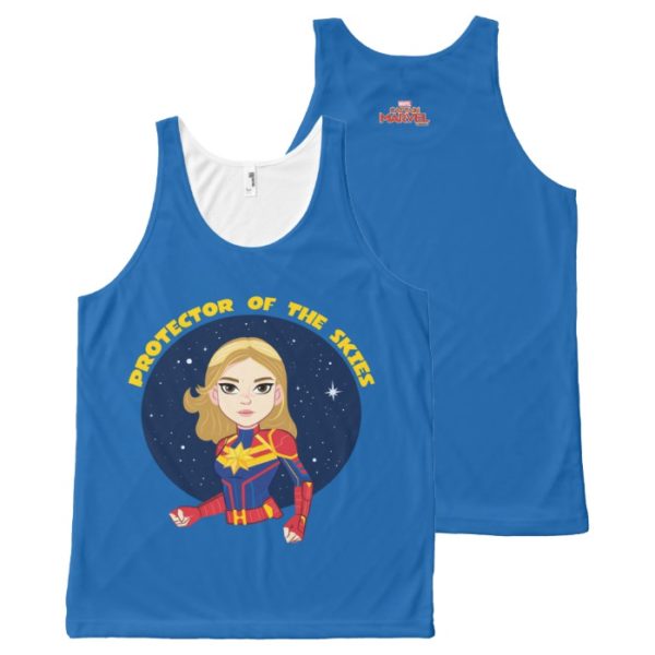 Captain Marvel | Protector Of The Skies Cartoon All-Over-Print Tank Top