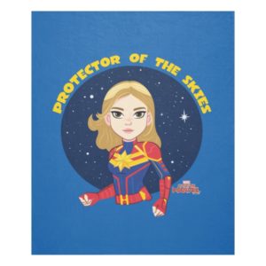 Captain Marvel | Protector Of The Skies Cartoon Fleece Blanket