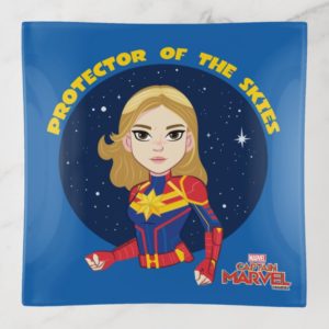 Captain Marvel | Protector Of The Skies Cartoon Trinket Trays