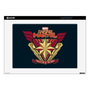 Captain Marvel | Protector Of The Skies Star Badge 15" Laptop Decal
