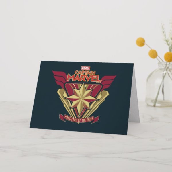 Captain Marvel | Protector Of The Skies Star Badge Card