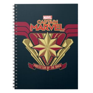 Captain Marvel | Protector Of The Skies Star Badge Notebook