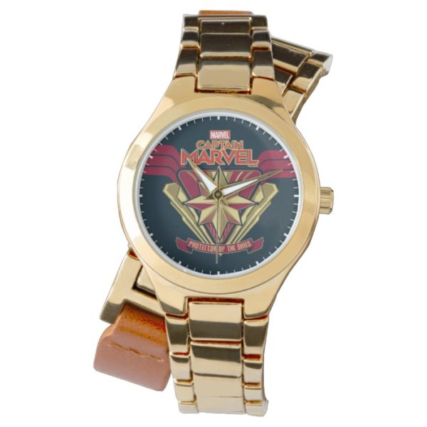 Captain Marvel | Protector Of The Skies Star Badge Watch