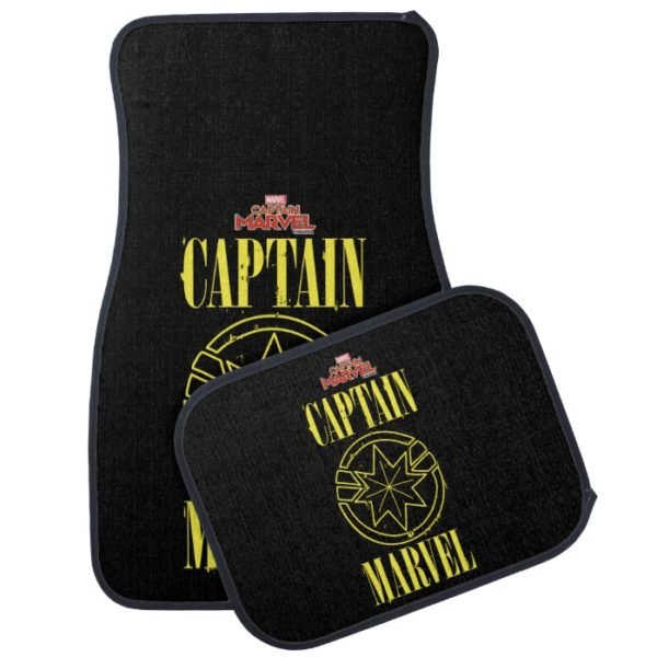 Captain Marvel | Retro Captain Marvel Logo Car Floor Mat