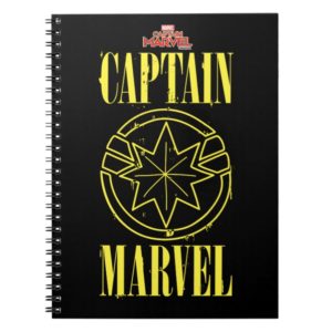 Captain Marvel | Retro Captain Marvel Logo Notebook
