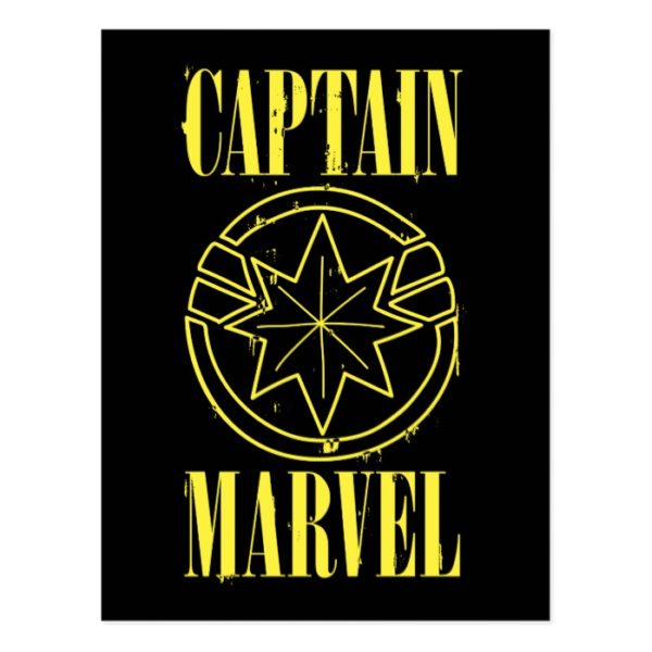 Captain Marvel | Retro Captain Marvel Logo Postcard
