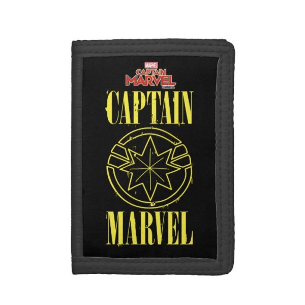 Captain Marvel | Retro Captain Marvel Logo Trifold Wallet