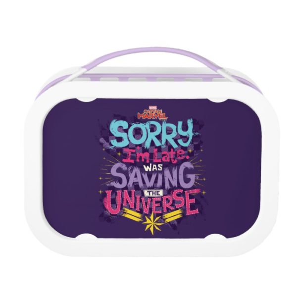 Captain Marvel | Saving The Universe Typography Lunch Box