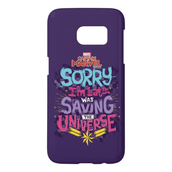 Captain Marvel | Saving The Universe Typography Samsung Galaxy S7 Case