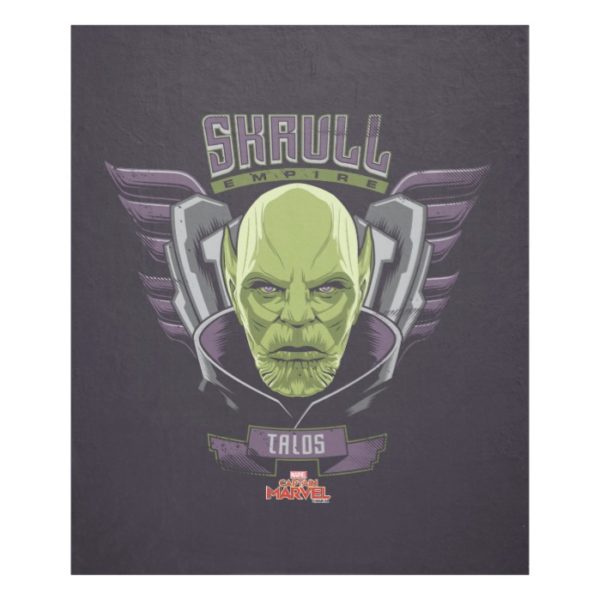 Captain Marvel | Skrull Empire Talos Graphic Fleece Blanket