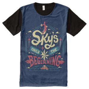 Captain Marvel | "Sky's Only The Beginning" Type All-Over-Print Shirt