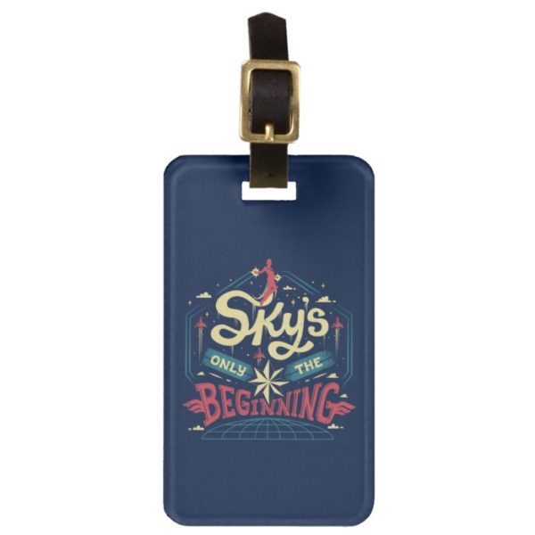 Captain Marvel | "Sky's Only The Beginning" Type Bag Tag