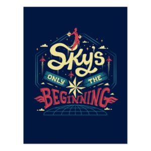 Captain Marvel | "Sky's Only The Beginning" Type Postcard