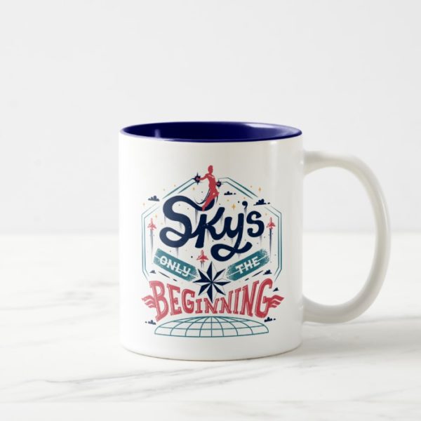 Captain Marvel | "Sky's Only The Beginning" Type Two-Tone Coffee Mug
