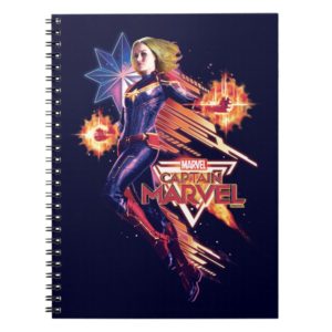 Captain Marvel | Sparkling Light Trail Graphic Notebook