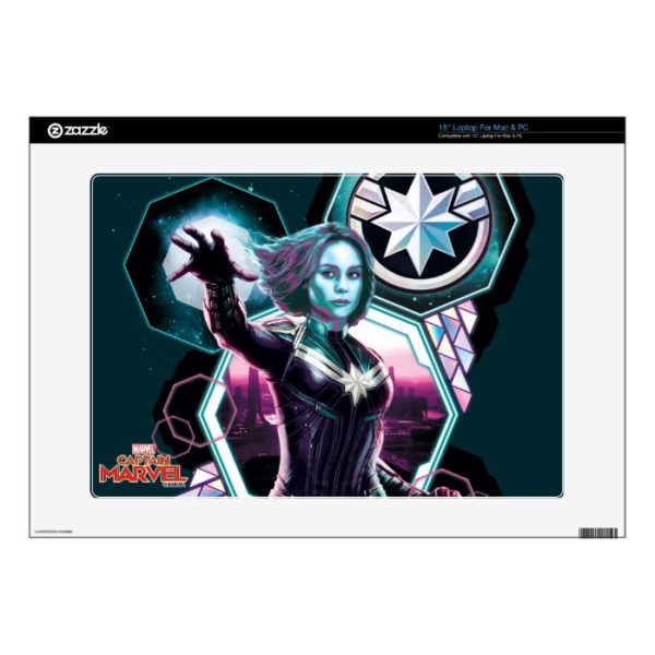 Captain Marvel | Starforce Captain Marvel Graphic 15" Laptop Decal