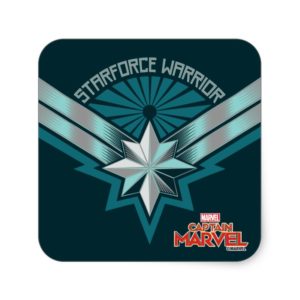 Captain Marvel | Starforce Warrior Star Embelm Square Sticker