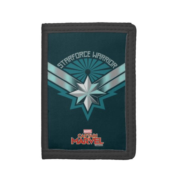 Captain Marvel | Starforce Warrior Star Embelm Trifold Wallet